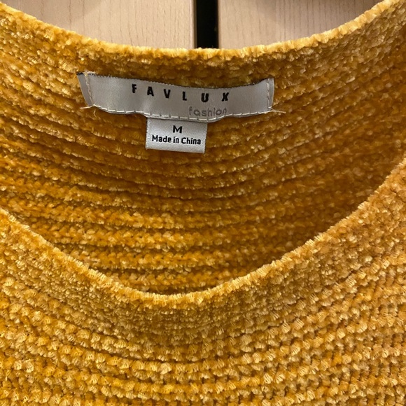 Favlux mustard oversized poncho top Size Medium - Picture 4 of 11